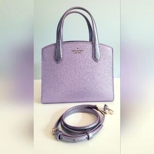 Kate Spade Tinsel Glitter Lavender purple purse
